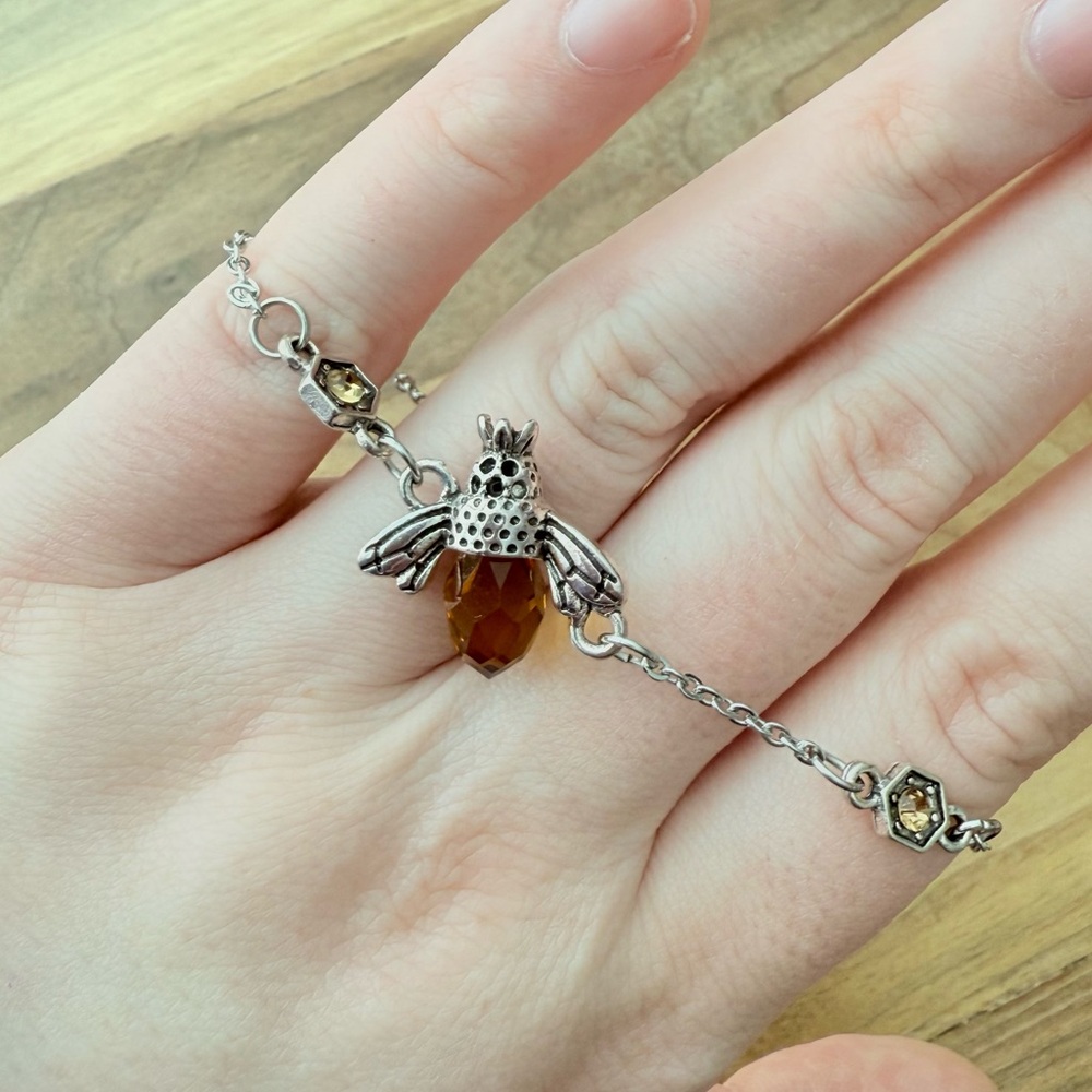 Bee Crystal Adjustable Bracelet Cute Gift Idea NWT
